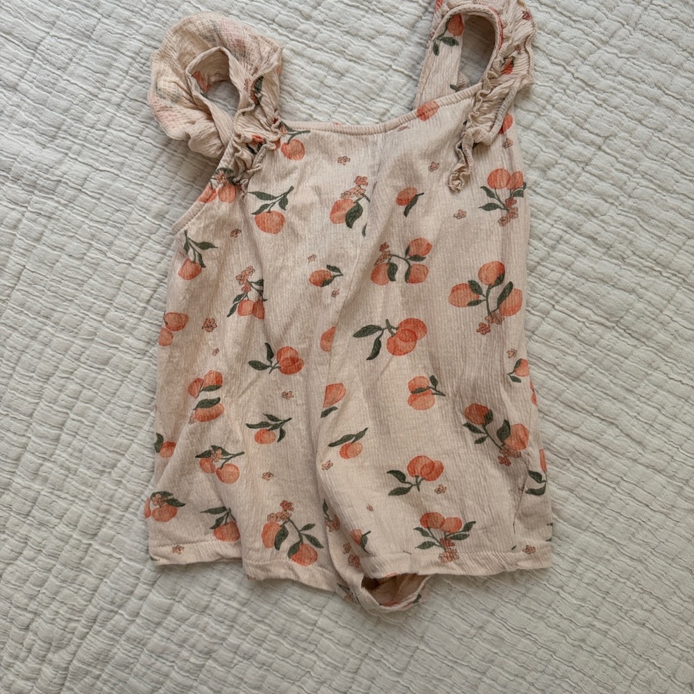 H&M Toddler Romper with Peach Print